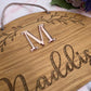 Personalised Wooden Pastels Macramé Hair Bow Holder