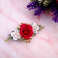 Valentine flower clip
