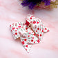 Valentine floral pinch Bow