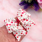 Valentine floral pinch Bow