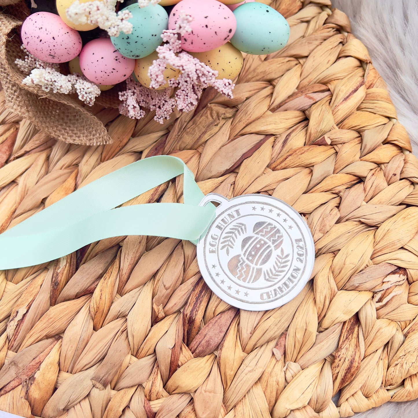 Easter Bunny Egg Hunter Medal