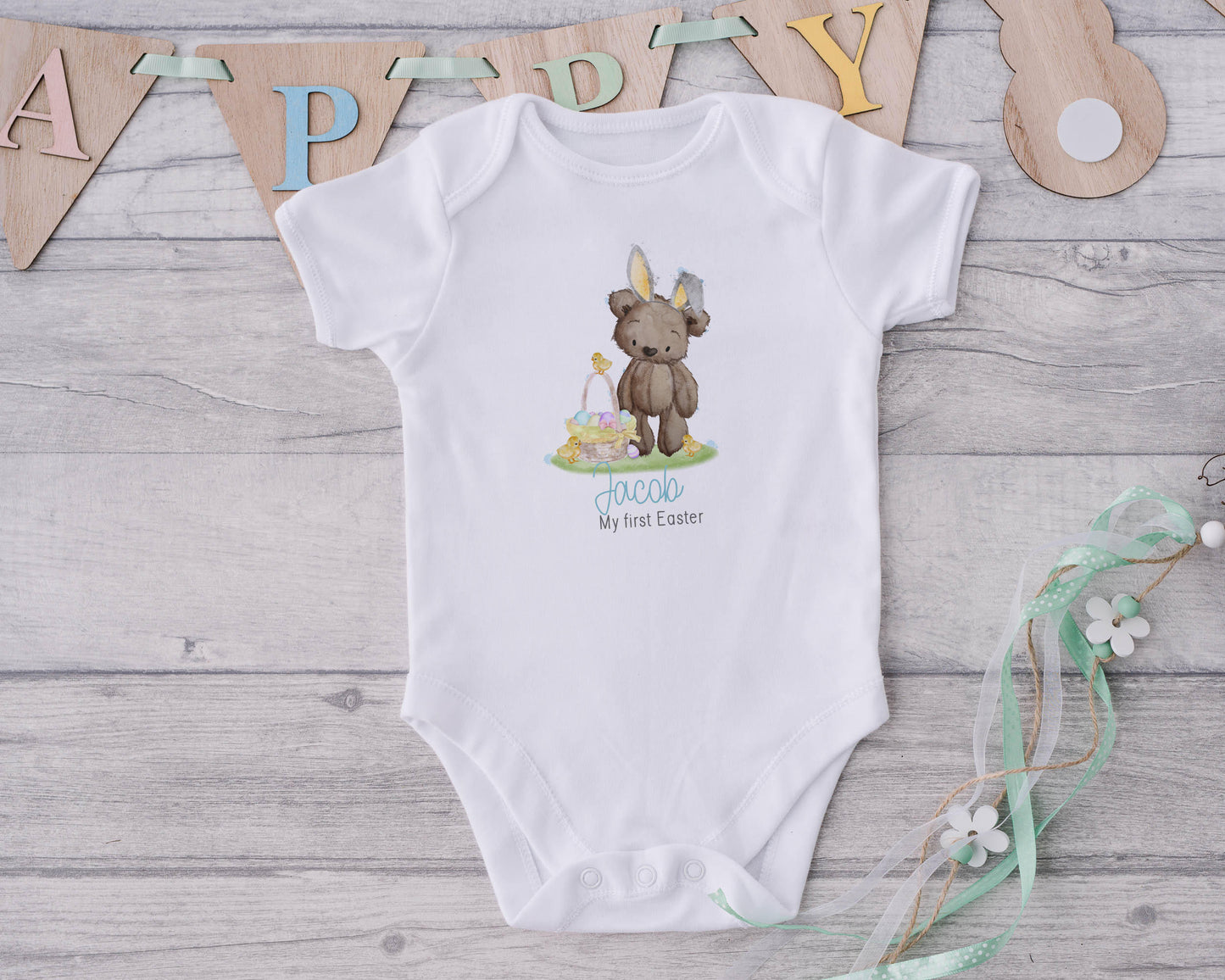 1st Easter Bunny Bear Vest