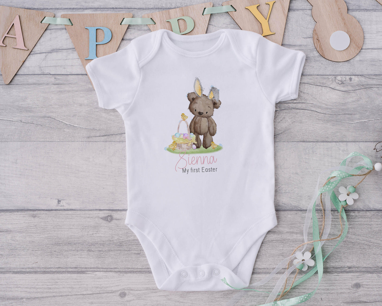 1st Easter Bunny Bear Vest