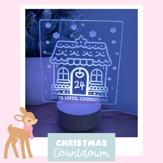 Christmas Glow – Gingerbread Christmas Countdown LED Lamp