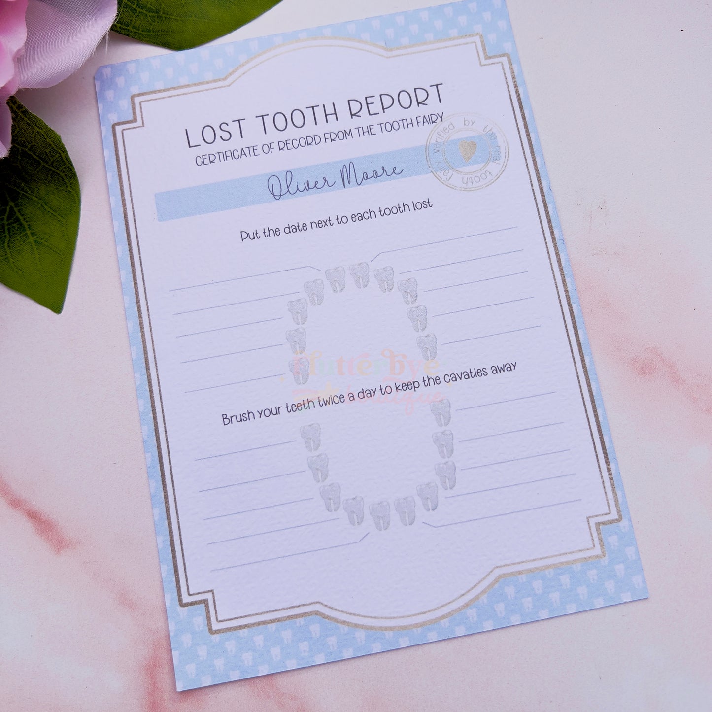 Tooth Fairy Medal