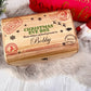 Christmas Eve Box, personalised festive wooden treasure chest