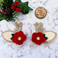 Flower Reindeer Piggies, Antler bow set