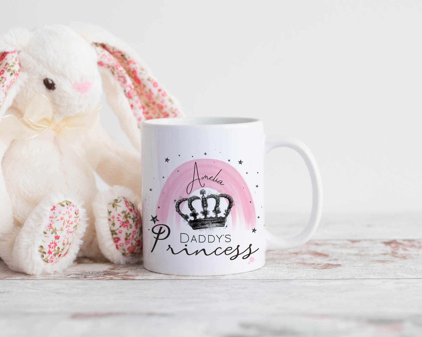 Personalised Rainbow Princess Mug