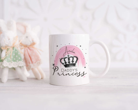 Personalised Rainbow Princess Mug