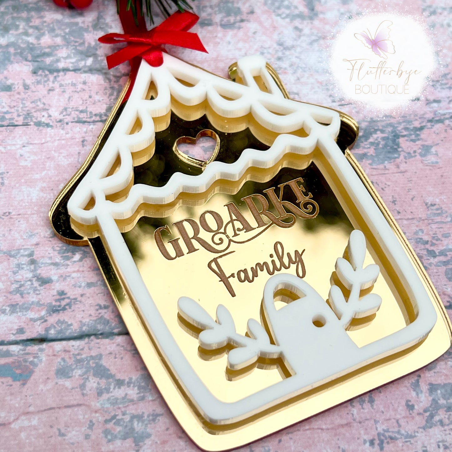 Personalised Gingerbread Family Decoration