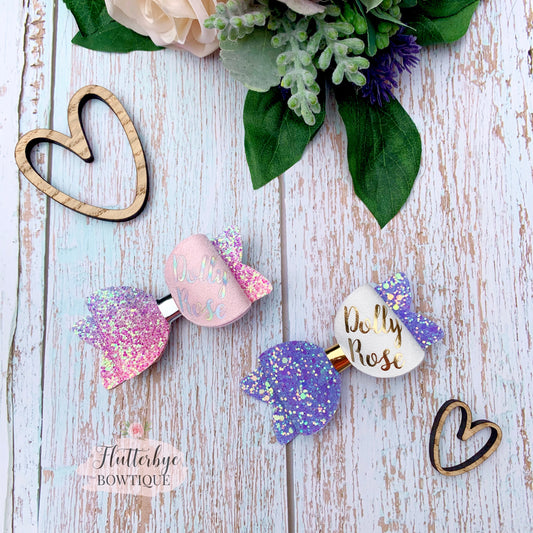 Small Personalised Any Colour Hair Bow, School Colour Bows
