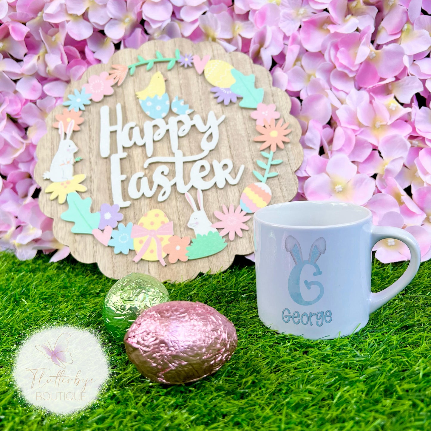 Easter Bunny Alphabet small Mug