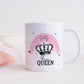 Personalised Vodka Queen Mug, Gin, Wine