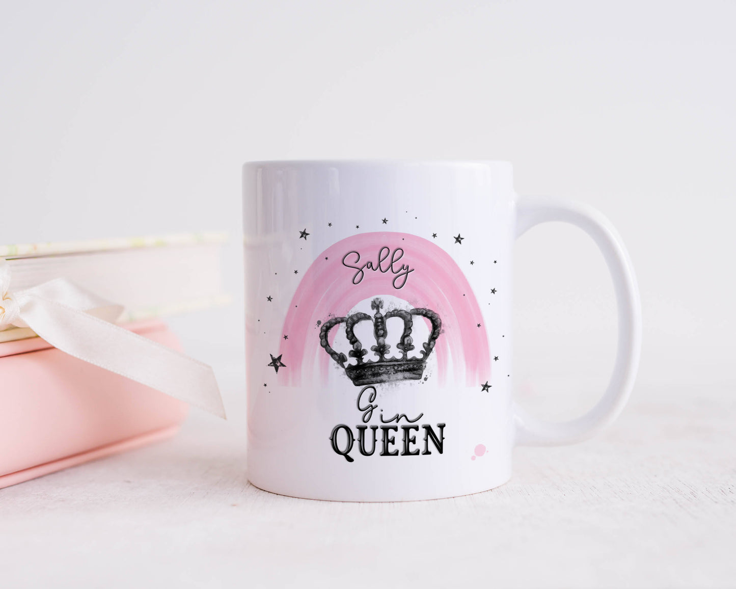 Personalised Vodka Queen Mug, Gin, Wine