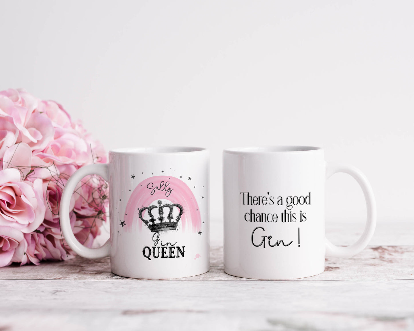 Personalised Vodka Queen Mug, Gin, Wine