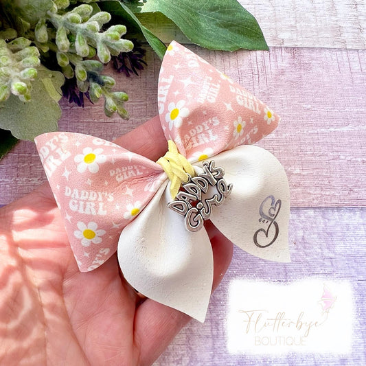 Daddy’s Girl pinch Hair Bow