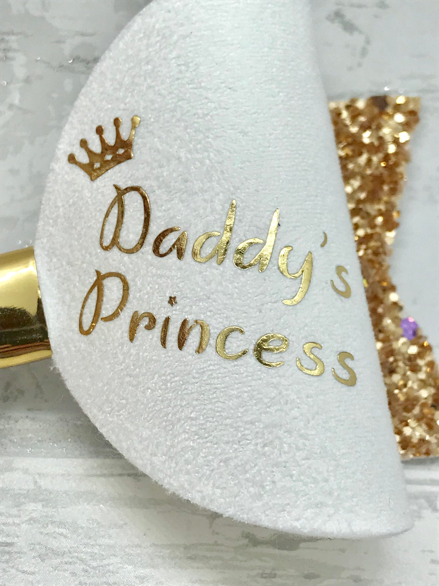 Daddy’s Princess Hair Bow, Father’s Day Bow - Flutterbye Bowtique
