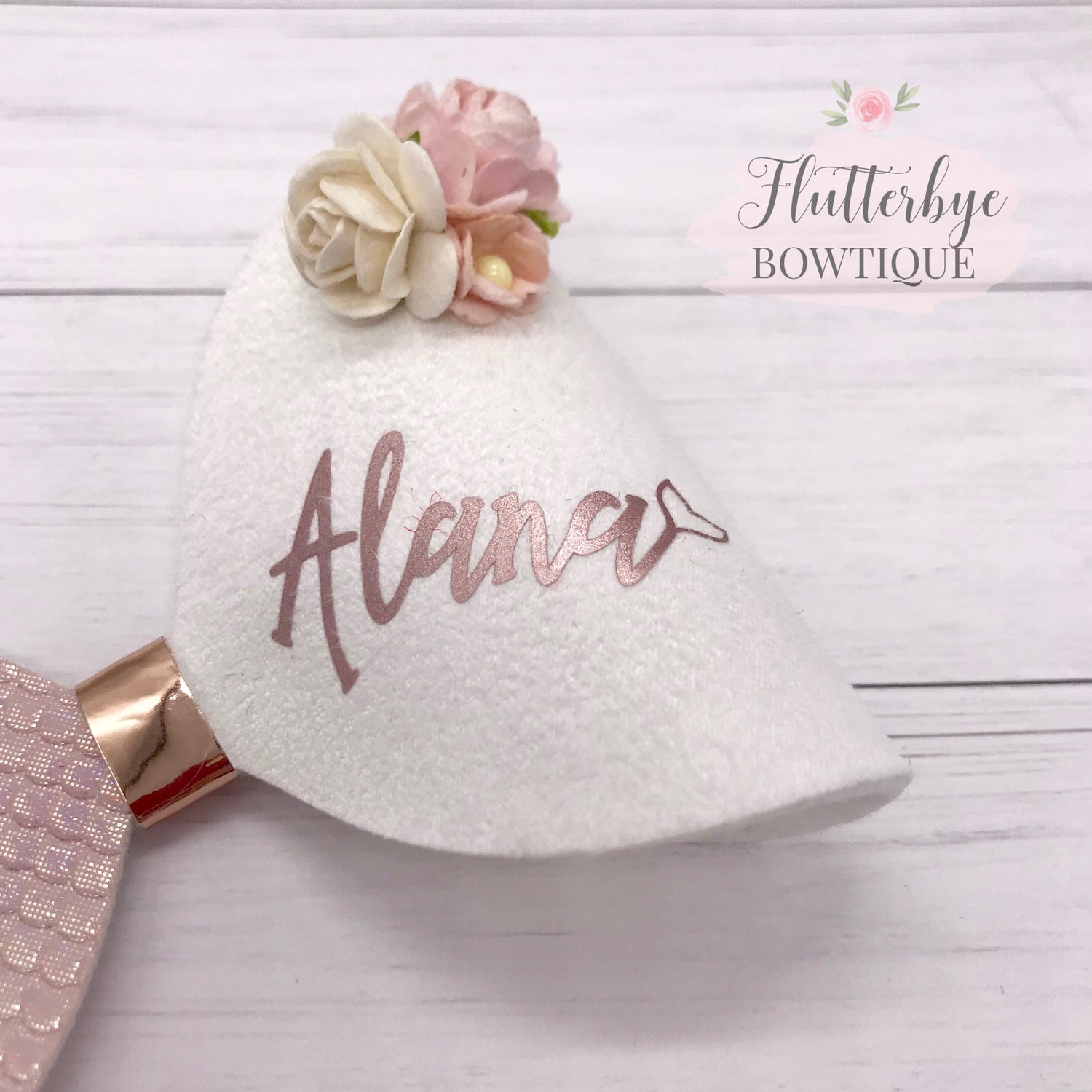 Blush Pink Mermaid Hair Bow - Flutterbye Bowtique