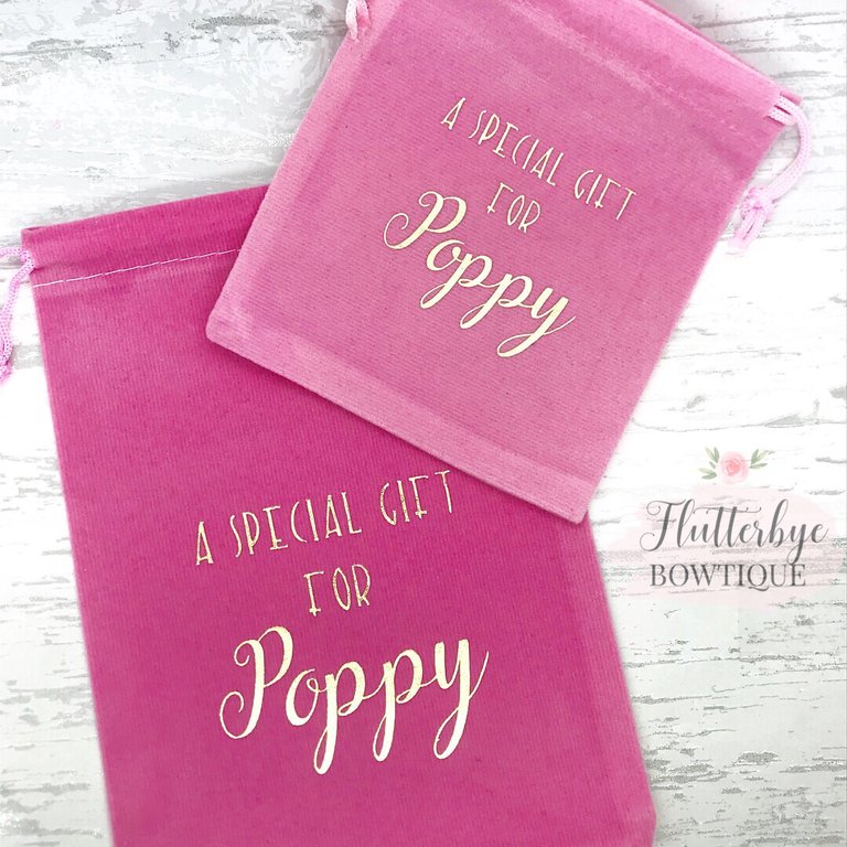 Personalised Gift Bag - Flutterbye Bowtique