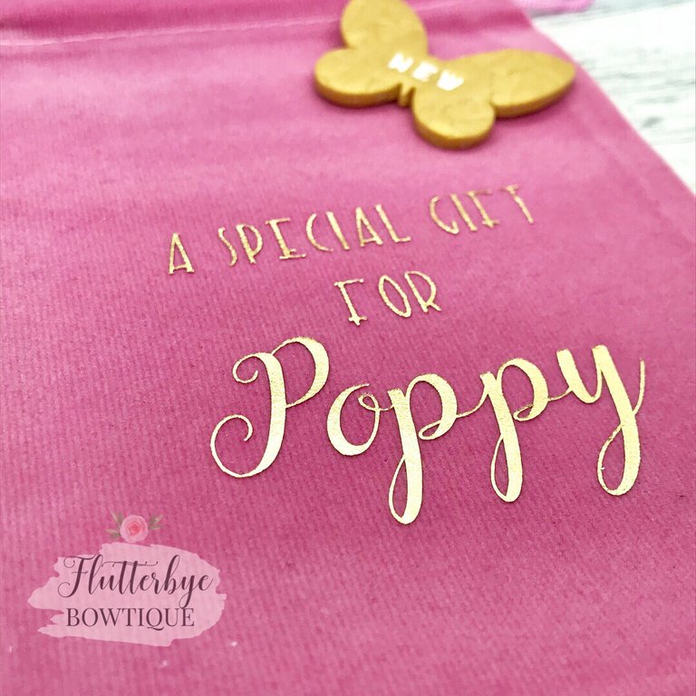 Personalised Gift Bag - Flutterbye Bowtique